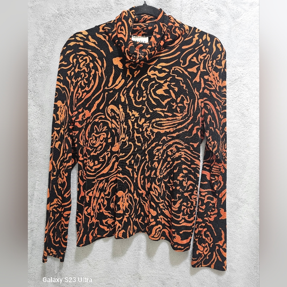 Jaipur Black And Orange Long Sleeve Size L